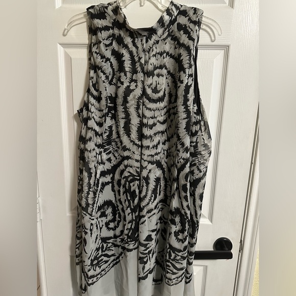 SIGNATURE ROBBIE BEE Women's Plus Animal Print Swing A-Line Dress 24W - Picture 2 of 6